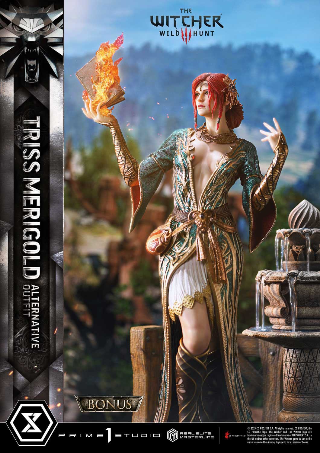 The Witcher 3: Wild Hunt: Triss Merigold (Alternative Outfit Bonus Ver.): Real Elite Masterline 1/4 Scale Limited Edition Statue - Prime 1 Studio Statue