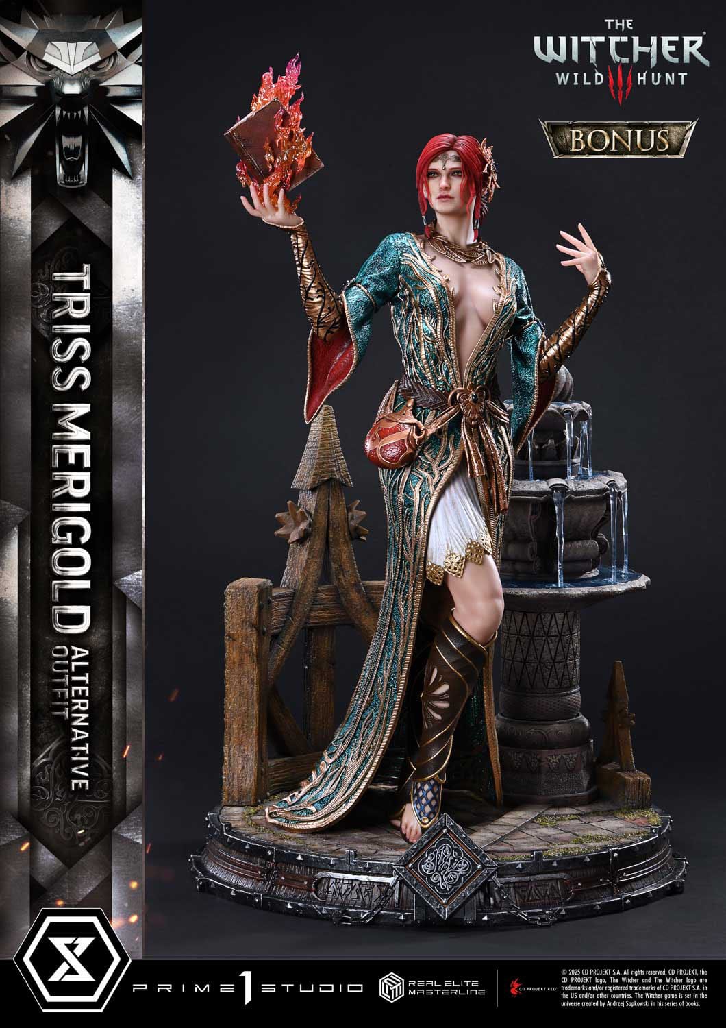 The Witcher 3: Wild Hunt: Triss Merigold (Alternative Outfit Bonus Ver.): Real Elite Masterline 1/4 Scale Limited Edition Statue - Prime 1 Studio Statue