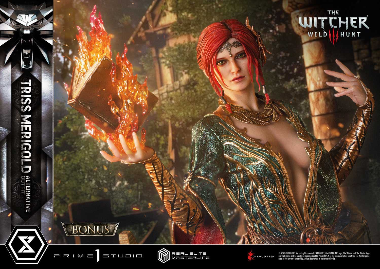 The Witcher 3: Wild Hunt: Triss Merigold (Alternative Outfit Bonus Ver.): Real Elite Masterline 1/4 Scale Limited Edition Statue - Prime 1 Studio Statue