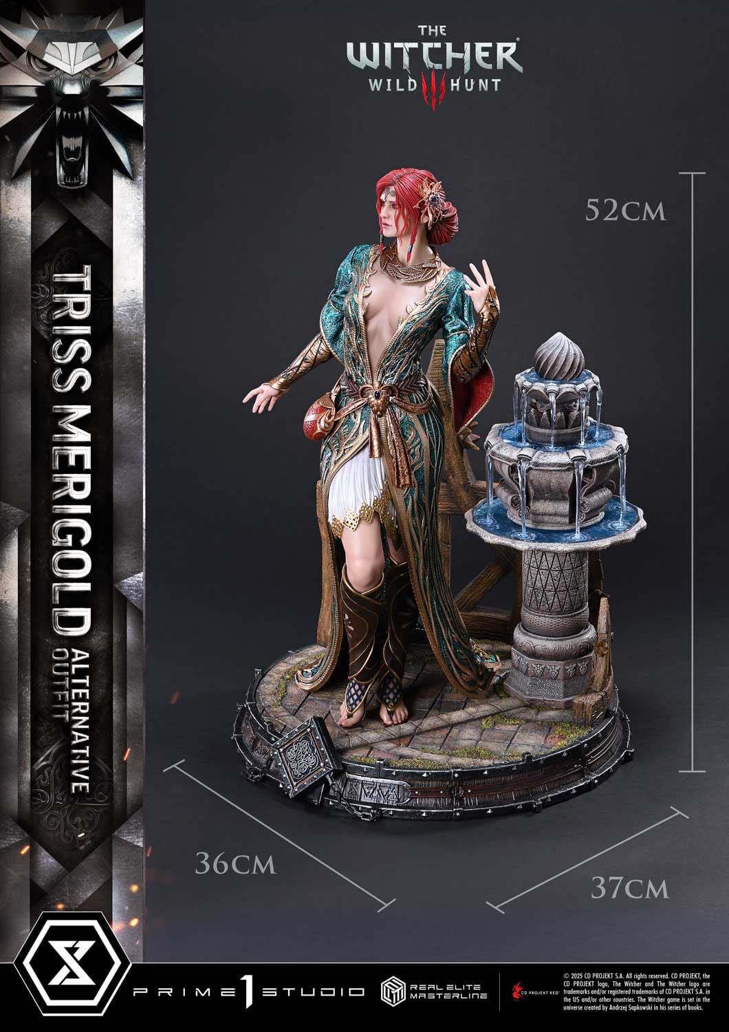 The Witcher 3: Wild Hunt: Triss Merigold (Alternative Outfit): Real Elite Masterline 1/4 Scale Statue - Prime 1 Studio Statue