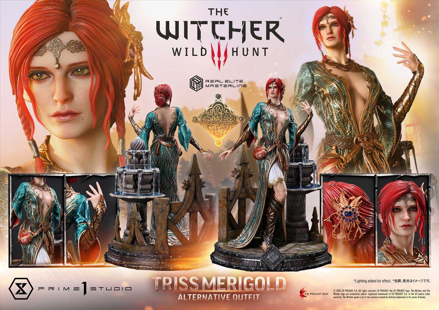 The Witcher 3: Wild Hunt: Triss Merigold (Alternative Outfit): Real Elite Masterline 1/4 Scale Statue - Prime 1 Studio Statue