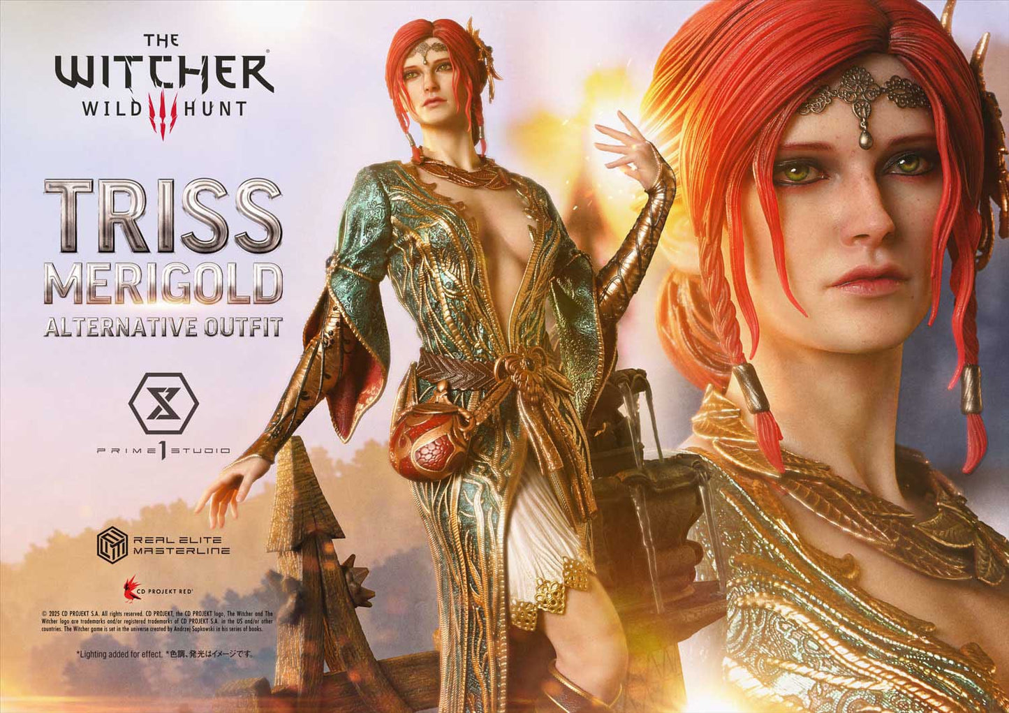 The Witcher 3: Wild Hunt: Triss Merigold (Alternative Outfit): Real Elite Masterline 1/4 Scale Statue - Prime 1 Studio Statue