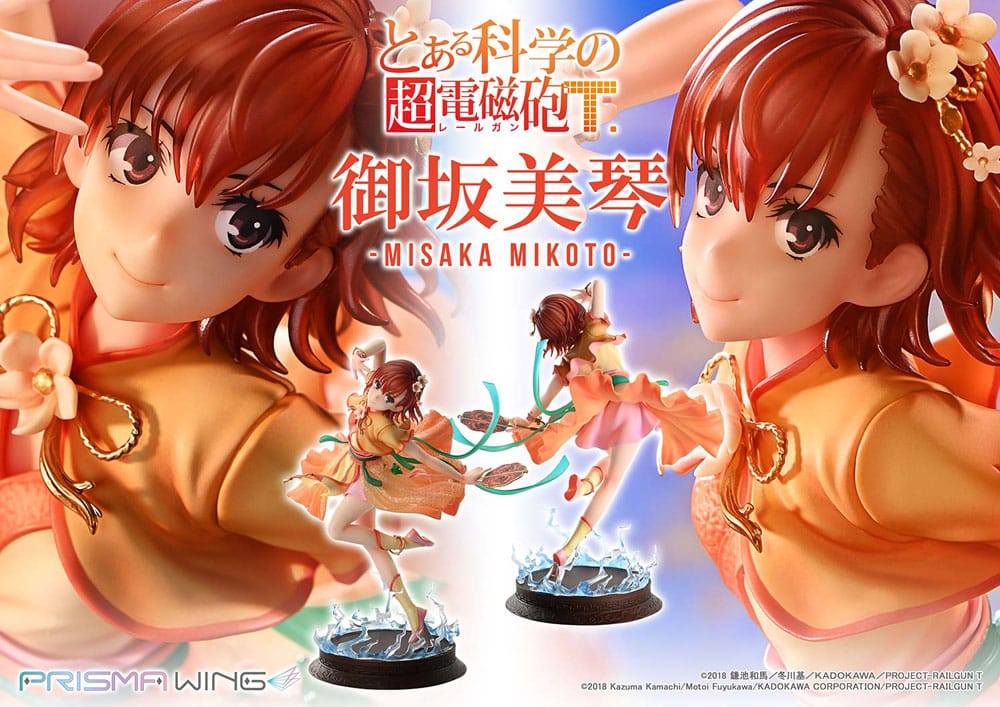 To Aru Kagaku no Railgun Prisma Wing PVC Statue 1/7 Misaka Mikoto 22 cm - Prime 1 Studio Statues