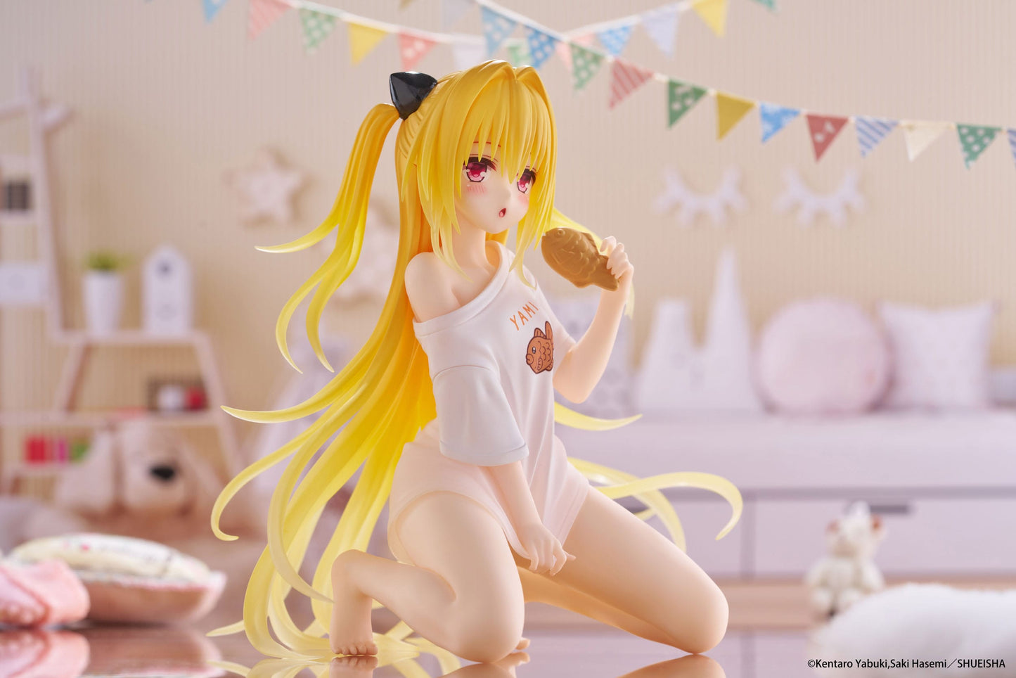 To Love-Ru Darkness: Golden Darkness (Roomwear Ver.): Desktop Cute Figure - Taito Figure