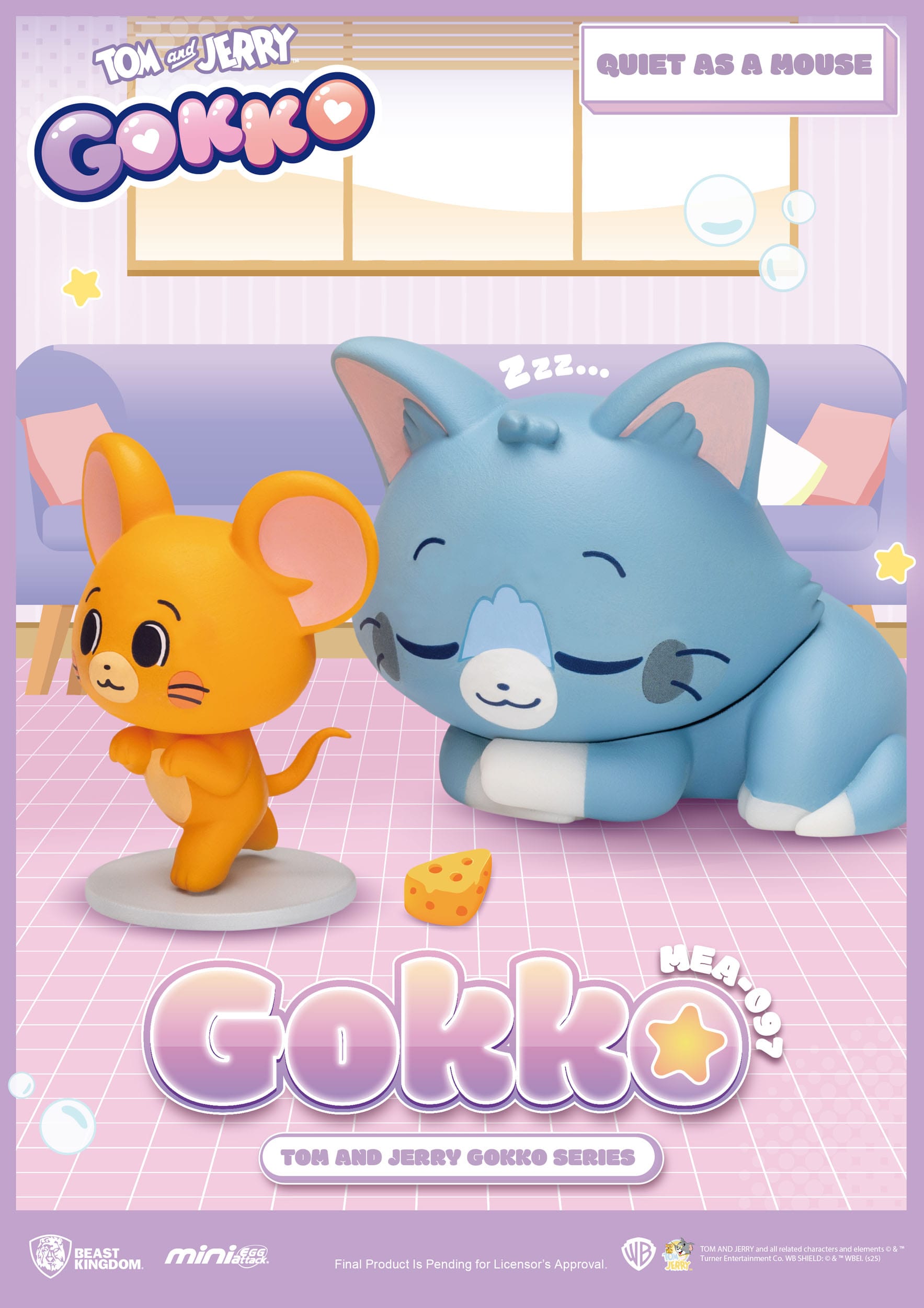 Tom and Jerry: Mini Egg Attack: Gokko Series: Box of 6 - Beast Kingdom Toys Blind Boxes, Mini Figures & Capsule Toys