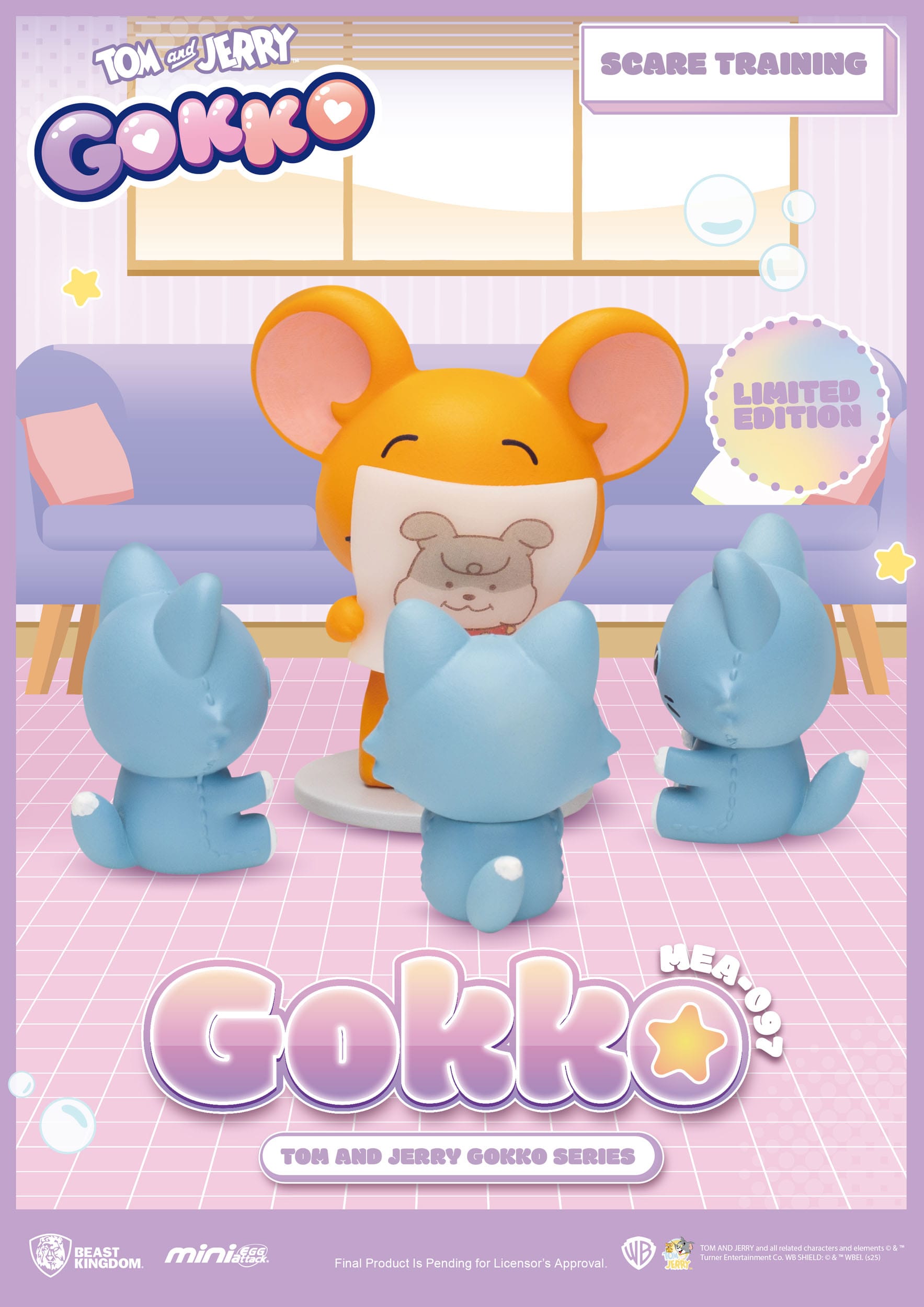 Tom and Jerry: Mini Egg Attack: Gokko Series: Box of 6 - Beast Kingdom Toys Blind Boxes, Mini Figures & Capsule Toys