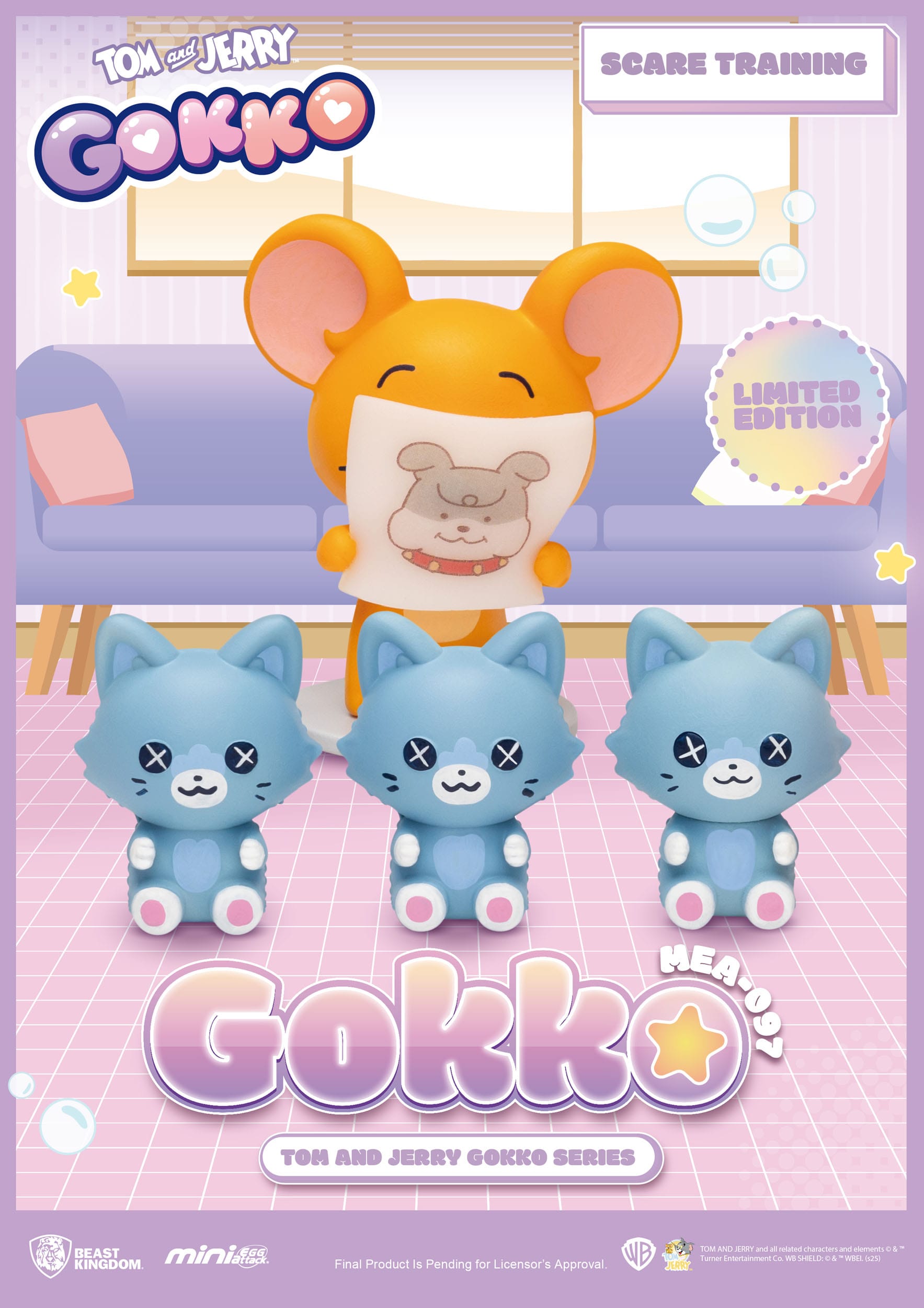 Tom and Jerry: Mini Egg Attack: Gokko Series: Box of 6 - Beast Kingdom Toys Blind Boxes, Mini Figures & Capsule Toys