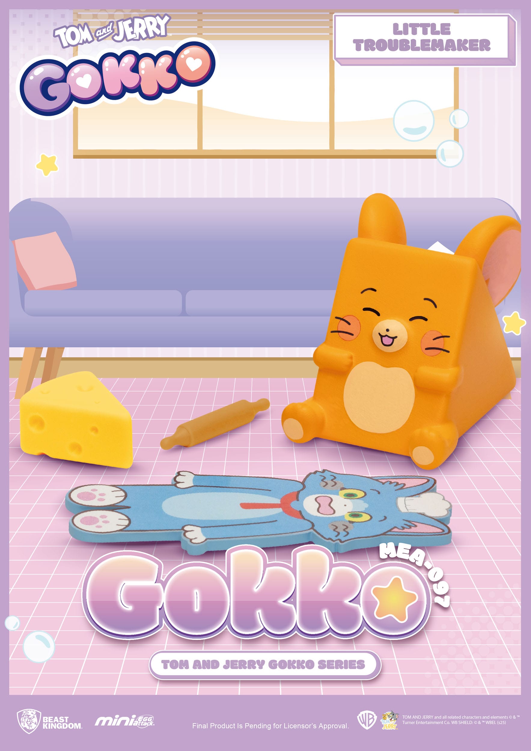 Tom and Jerry: Mini Egg Attack: Gokko Series: Box of 6 - Beast Kingdom Toys Blind Boxes, Mini Figures & Capsule Toys