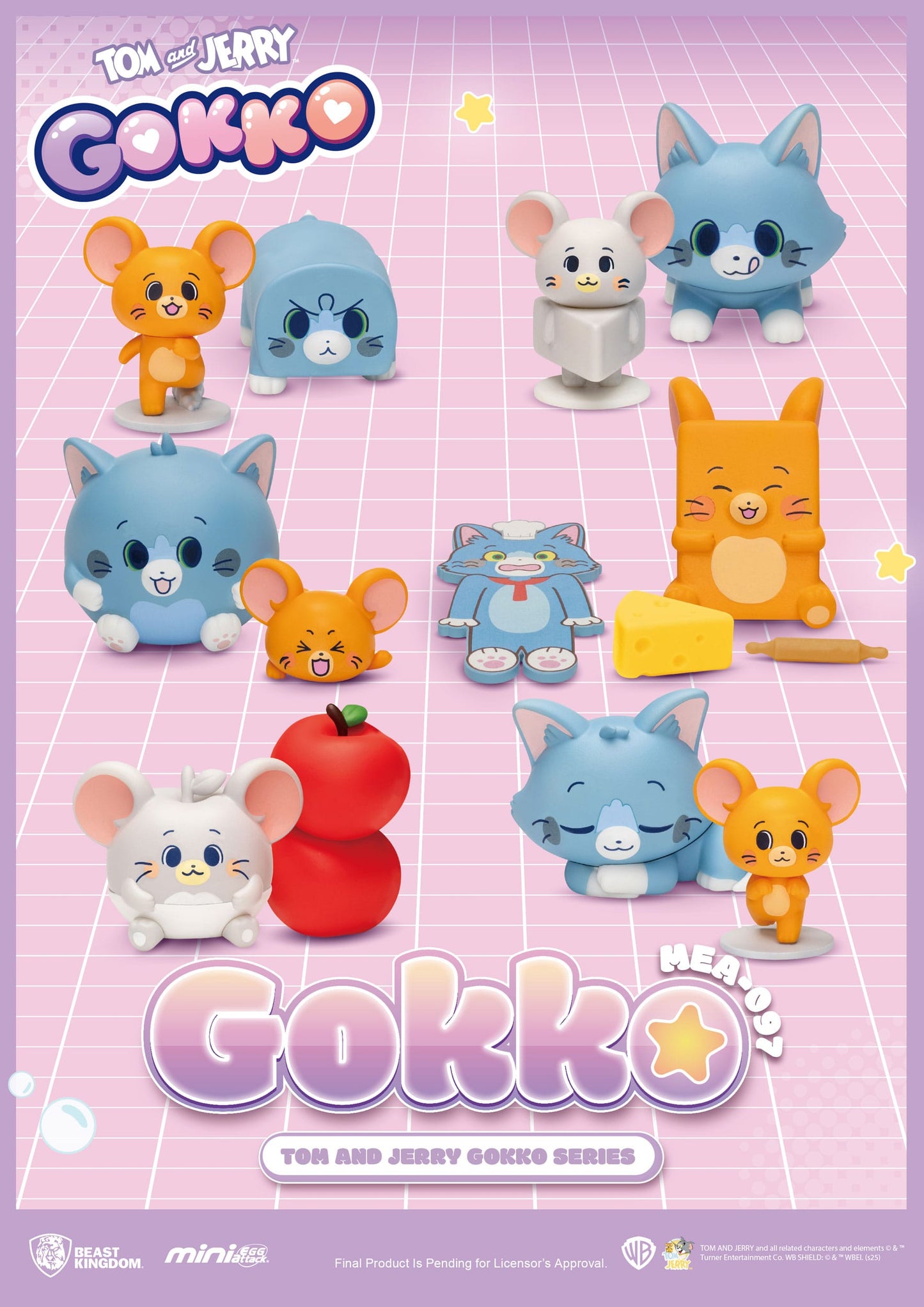 Tom and Jerry: Mini Egg Attack: Gokko Series: Box of 6 - Beast Kingdom Toys Blind Boxes, Mini Figures & Capsule Toys