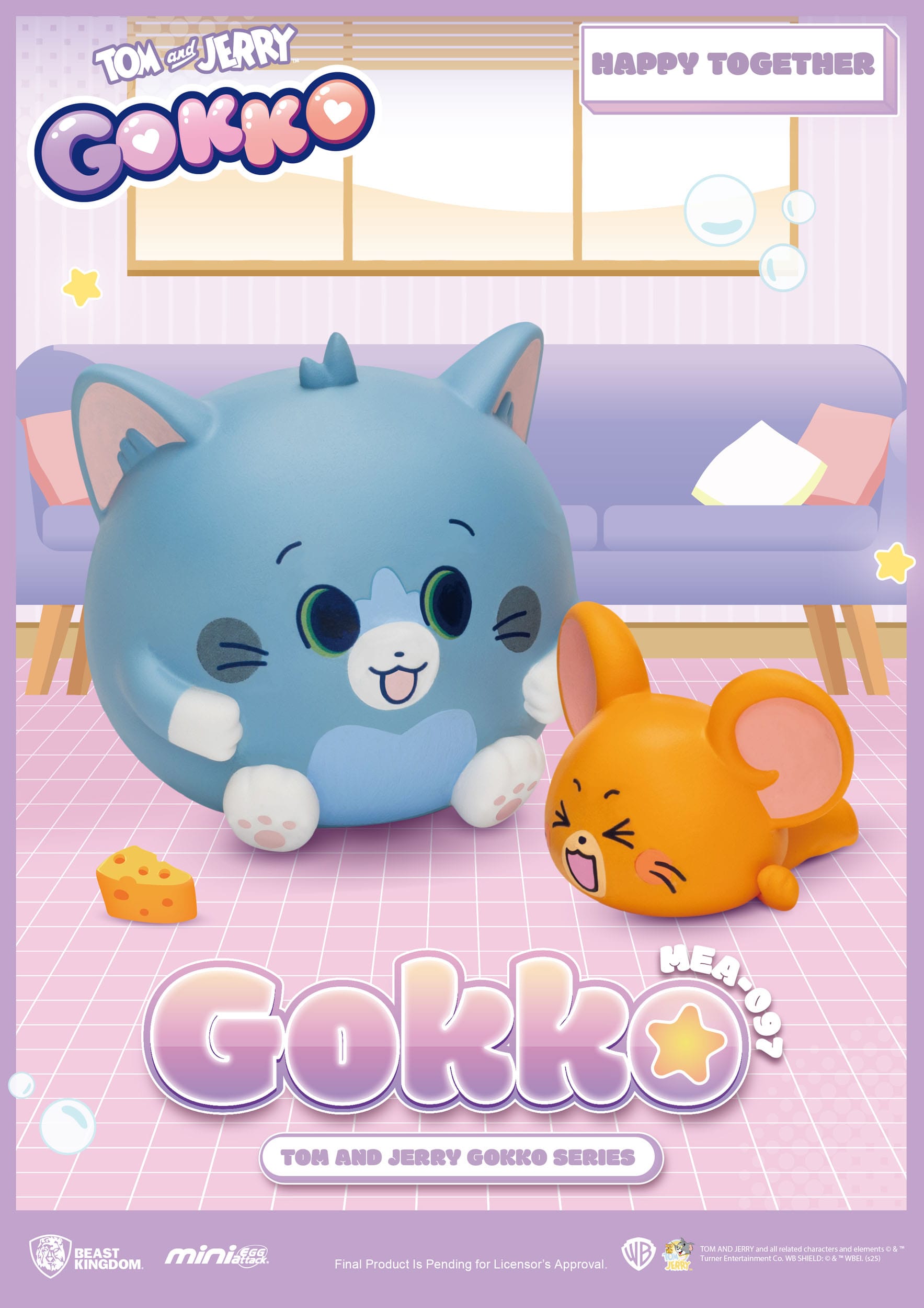 Tom and Jerry: Mini Egg Attack: Gokko Series: Box of 6 - Beast Kingdom Toys Blind Boxes, Mini Figures & Capsule Toys