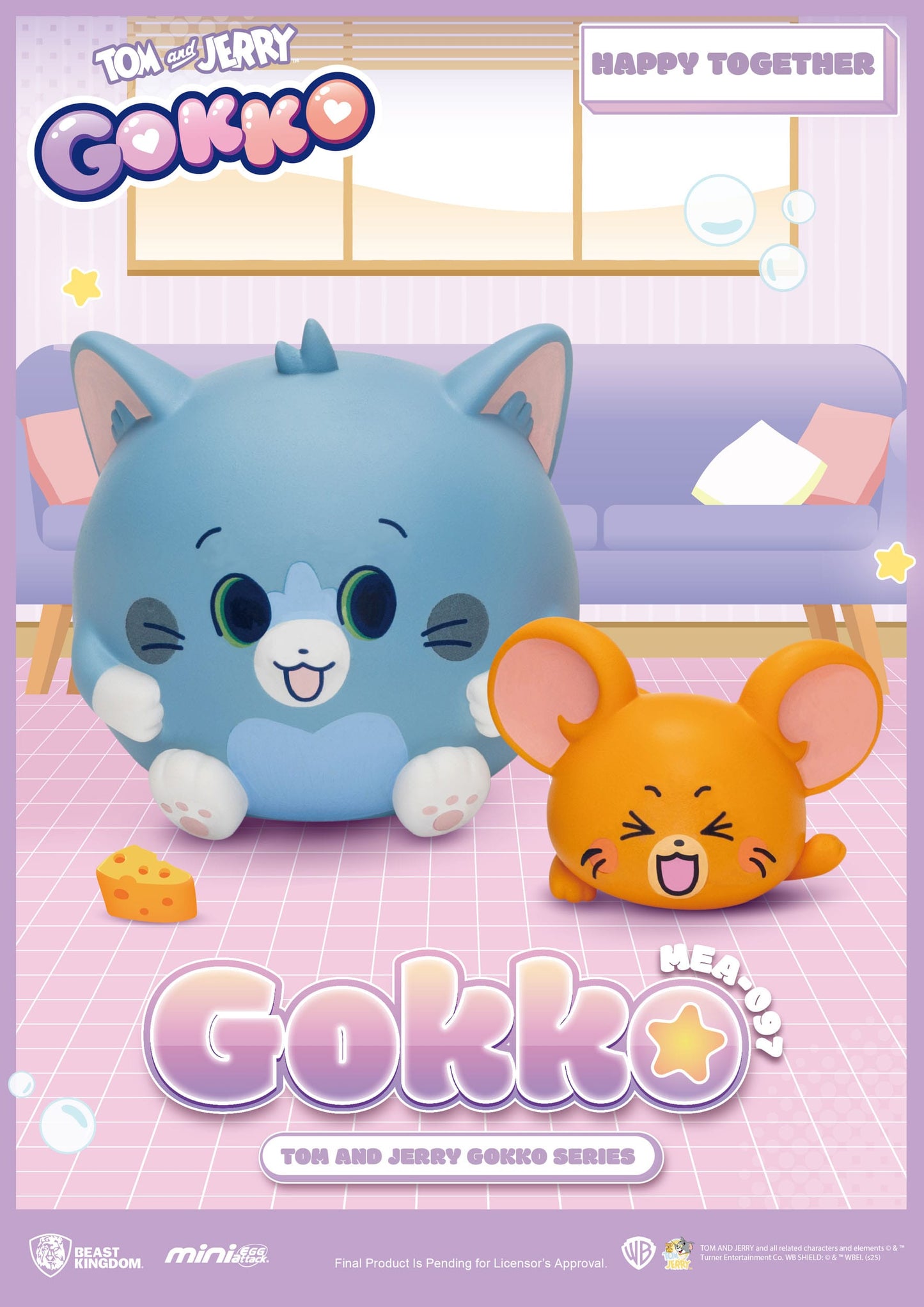 Tom and Jerry: Mini Egg Attack: Gokko Series: Box of 6 - Beast Kingdom Toys Blind Boxes, Mini Figures & Capsule Toys