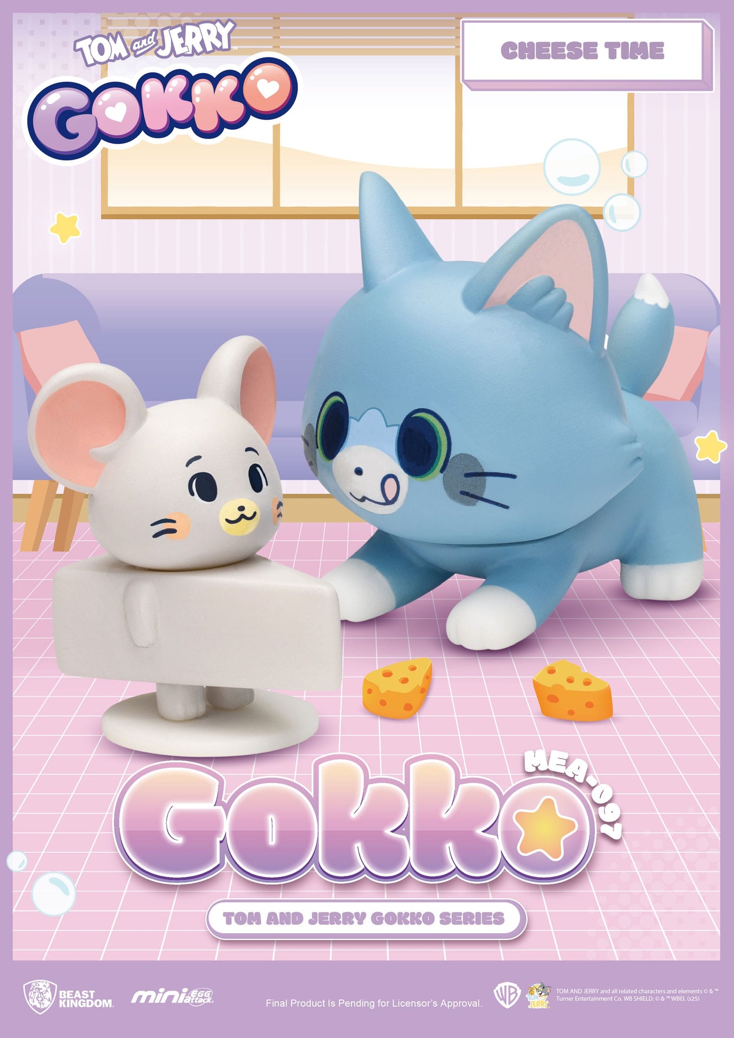 Tom and Jerry: Mini Egg Attack: Gokko Series: Box of 6 - Beast Kingdom Toys Blind Boxes, Mini Figures & Capsule Toys