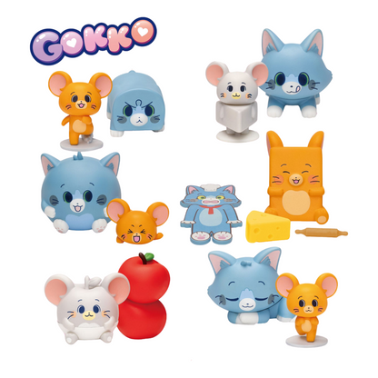 Tom and Jerry: Mini Egg Attack: Gokko Series: Box of 6 - Beast Kingdom Toys Blind Boxes, Mini Figures & Capsule Toys