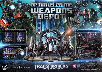 Transformers: Dark of the Moon (Film) Museum Masterline Statue Optimus Prime Weapons Depot 12 - Prime 1 Studio Statues