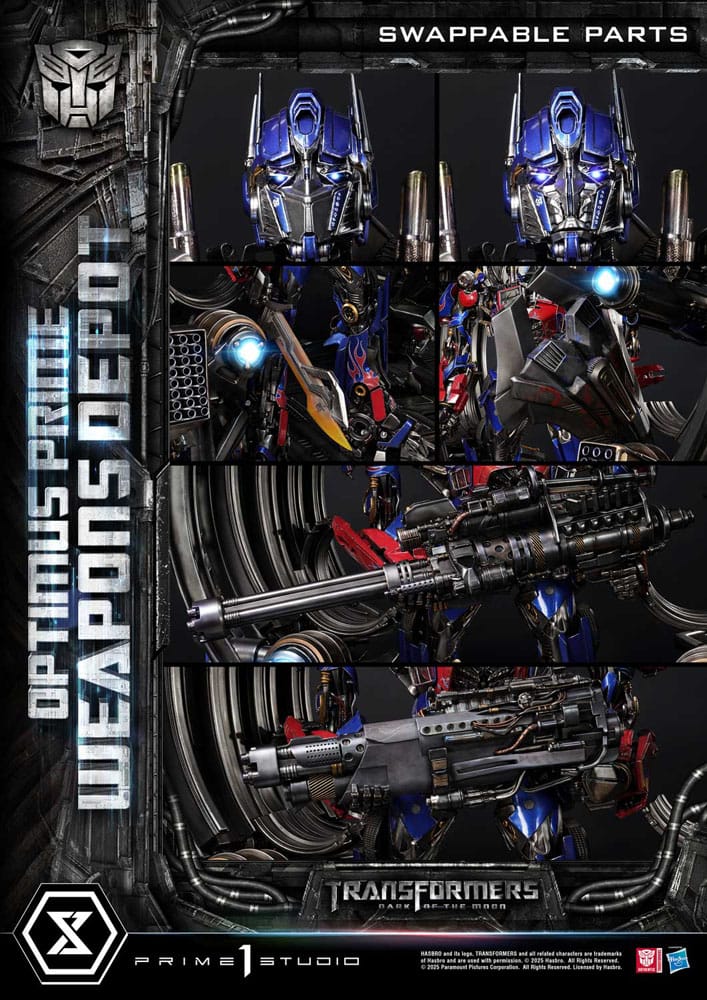 Transformers: Dark of the Moon (Film) Museum Masterline Statue Optimus Prime Weapons Depot 12 - Prime 1 Studio Statues