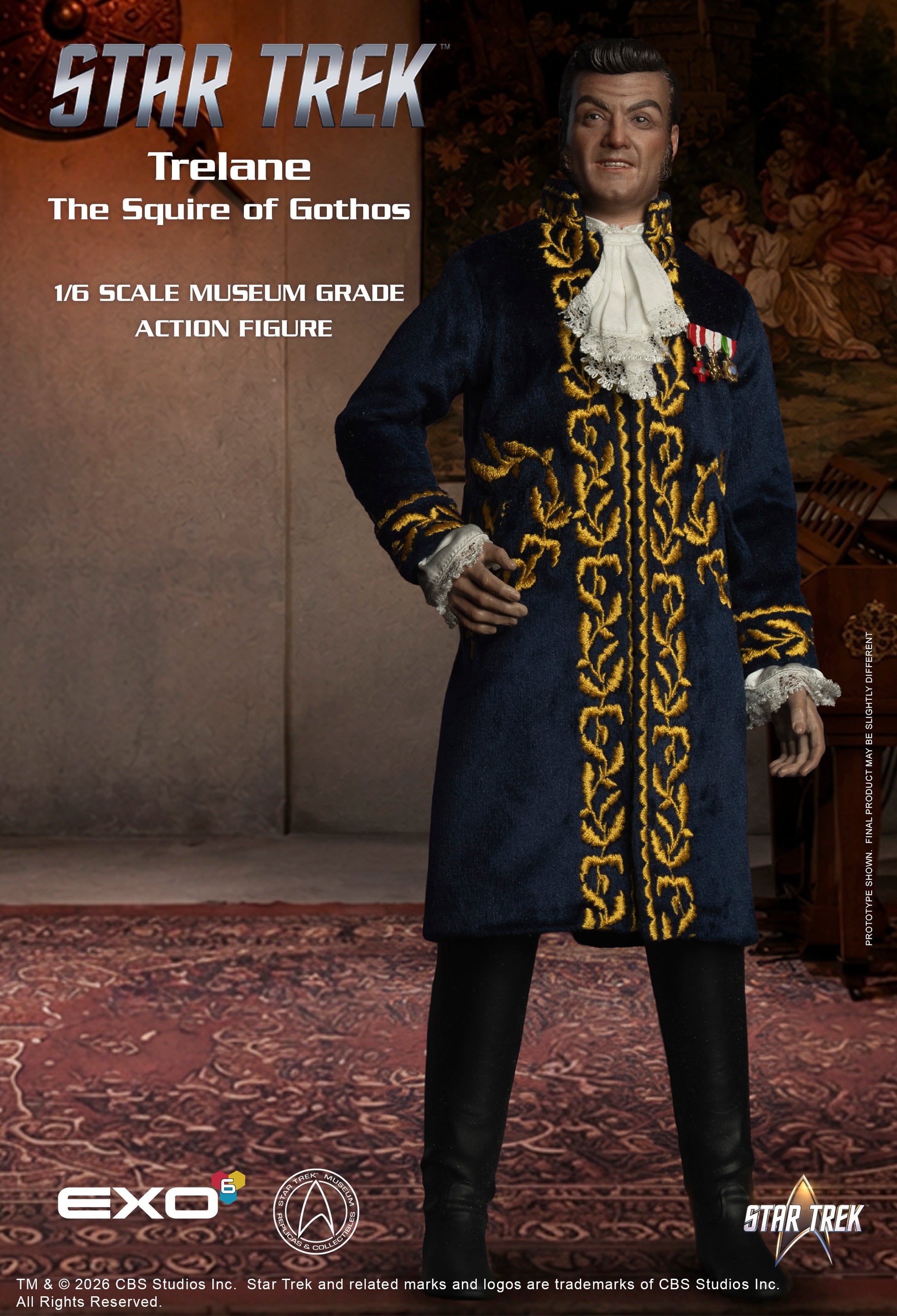 Star Trek: The Original Series: Trelane (The Squire of Gothos): 1/6 Scale Action Figure - EXO-6 Action Figures