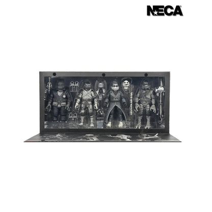 Universal Monsters x Teenage Mutant Ninja Turtles Turtles: (Black & White): 7" Action Figure Figure 4-Pack: Neca - Neca Action Figure