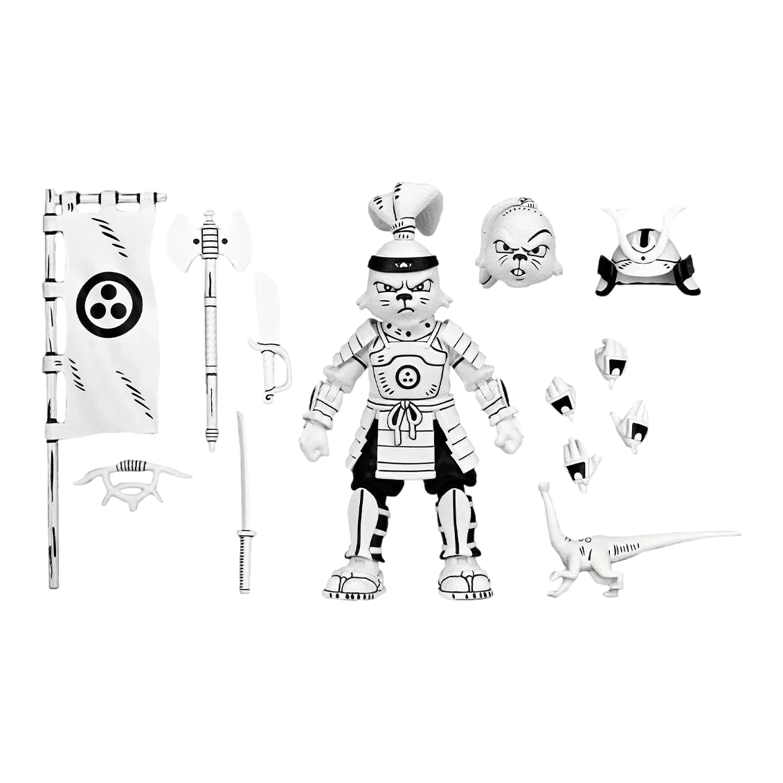 Usagi Yojimbo: Samurai Usagi Yojimbo: (Black & White Ver.): 7 Inch Action Figure