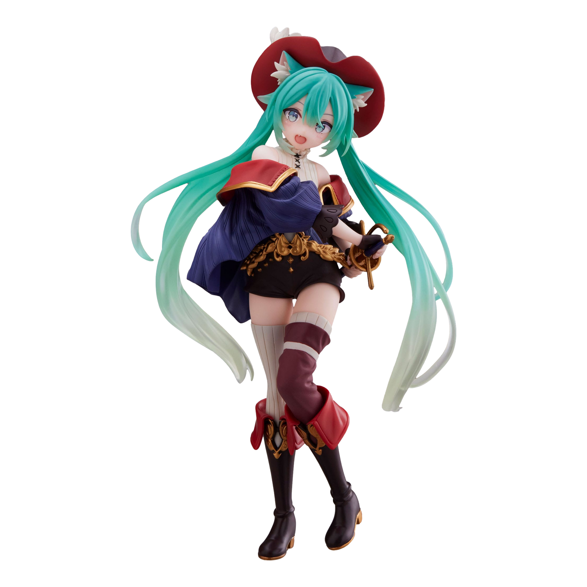 Vocaloid Hatsune Miku (Puss in Boots) Wonderland Figure (Reissue) - Taito Figure