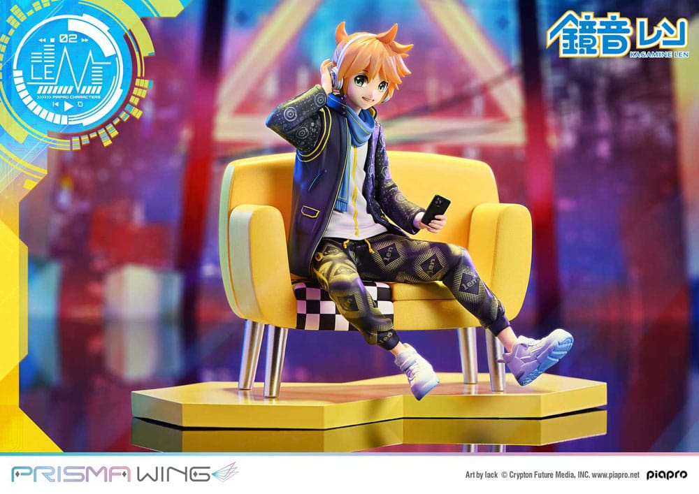 Vocaloid Piapro Characters Prisma Wing PVC Statue 1/7 Kagamine Len (Art by lack) 18 cm - Prime 1 Studio Statues