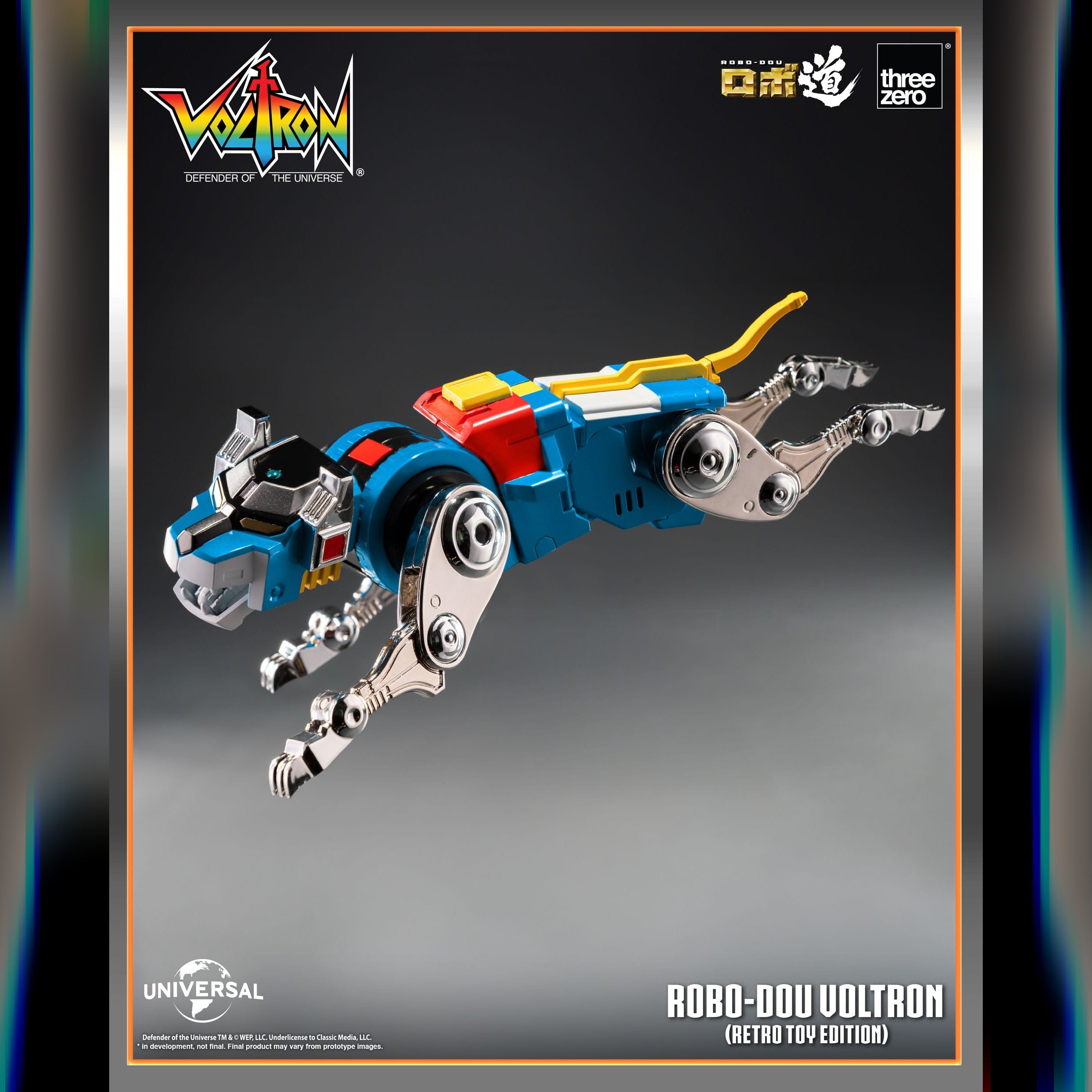 Voltron: Defender Of The Universe: ROBO-DOU Voltron (Retro Toy Edition): Action Figure ThreeZero