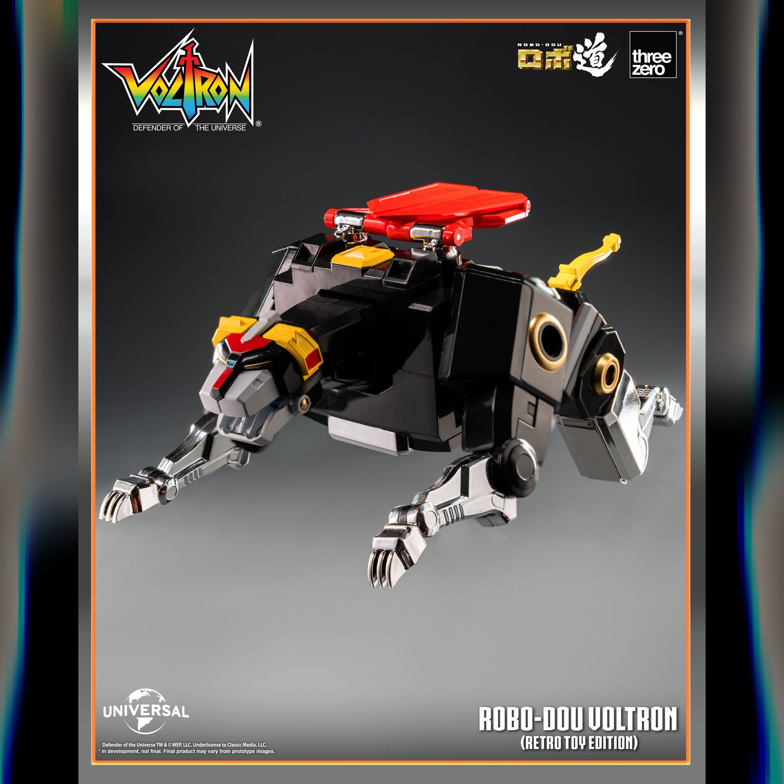 Voltron: Defender Of The Universe: ROBO-DOU Voltron (Retro Toy Edition): Action Figure ThreeZero