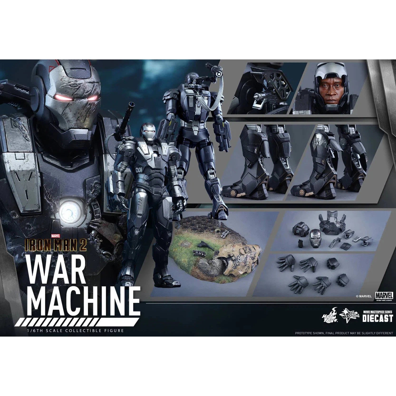 War Machine: Iron Man: Reissue: Marvel: MMS331D13 Hot Toys