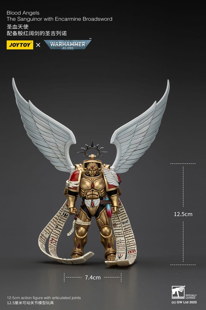 Warhammer 40,000 Action Figure 1/18 Blood Angels The Sanguinor with Encarmine Broadsword 12 cm - Joy Toy (CN) Action figures
