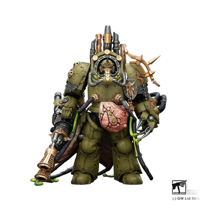 Warhammer 40,000 Action Figure Death Guard Lord of Virulence with Power Fist and Twin Plague Spewer 14 cm - Joy Toy (CN) Action Figures