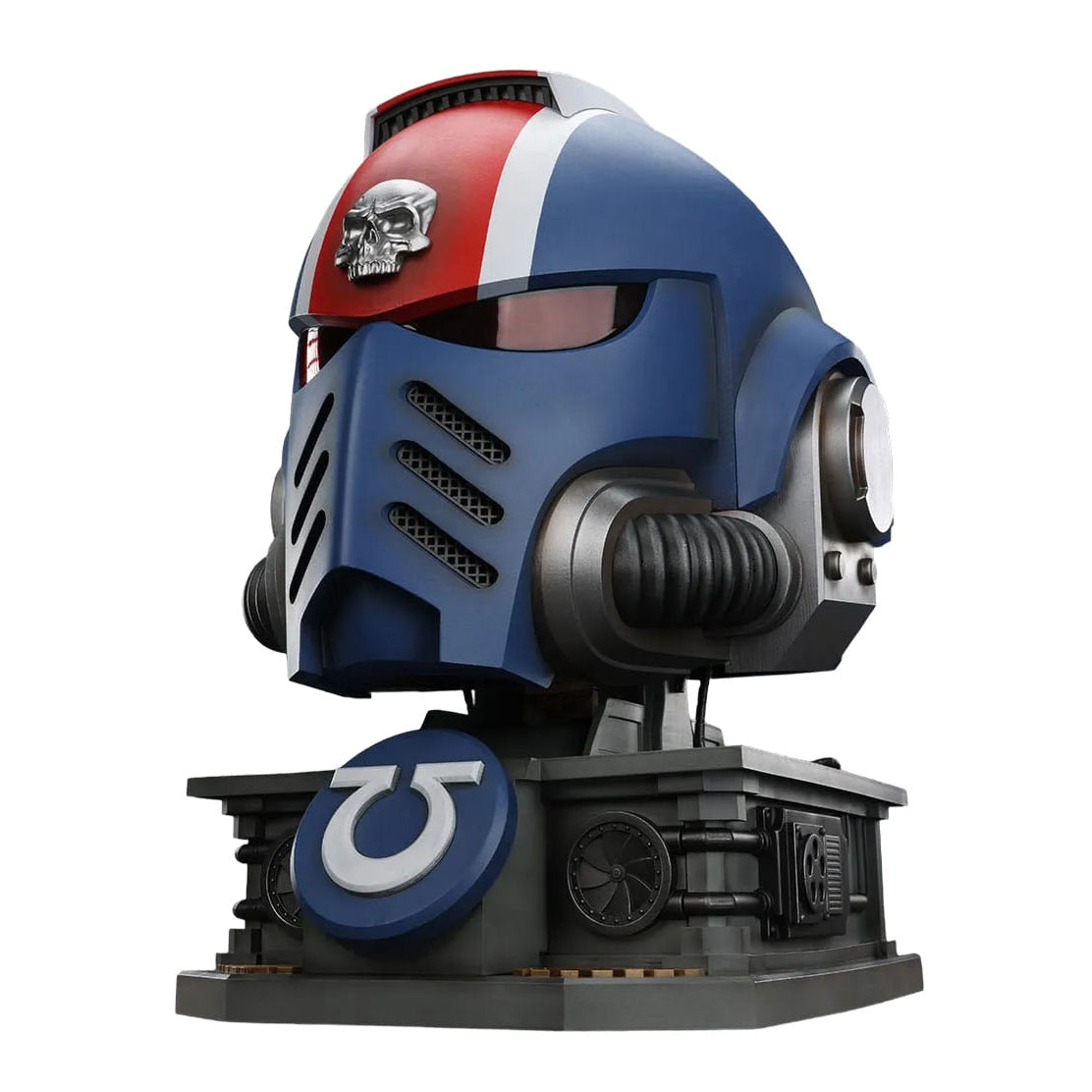 Warhammer 40K: Space Marine 2 Titus Helmet with Stand - Joy Toy Replicas