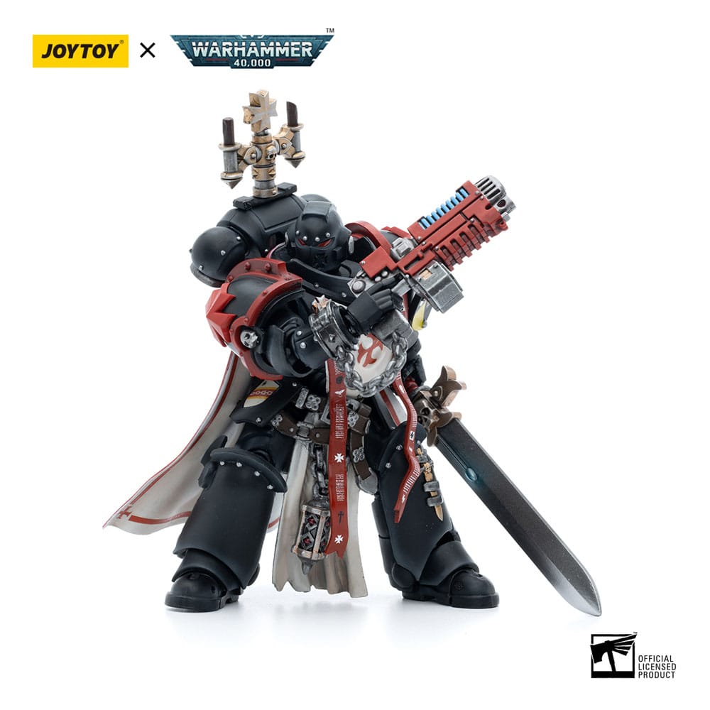 Warhammer 40k: Black Templars: Sword Brethren Brother Lombast: Action Figure - Joy Toy Action Figures