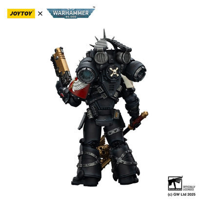 Warhammer 40k: Blood Angels: Lemartes with Jump Pack Blood Crozius and Absolver Bolt Pistol: Action Figure - Joy Toy Action Figure