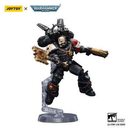 Warhammer 40k: Blood Angels: Lemartes with Jump Pack Blood Crozius and Absolver Bolt Pistol: Action Figure - Joy Toy Action Figure