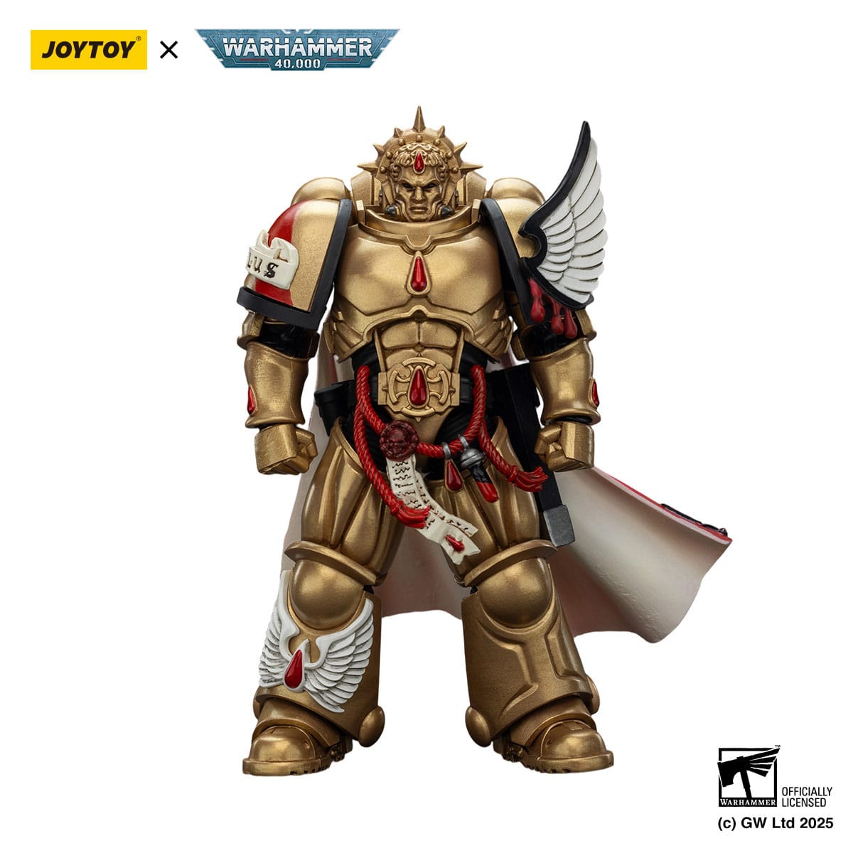 Warhammer 40k: Combat Patrol: Blood Angels: Captain with Heavy Bolt Pistol & Power Sword: Action Figure - Joy Toy Action Figure