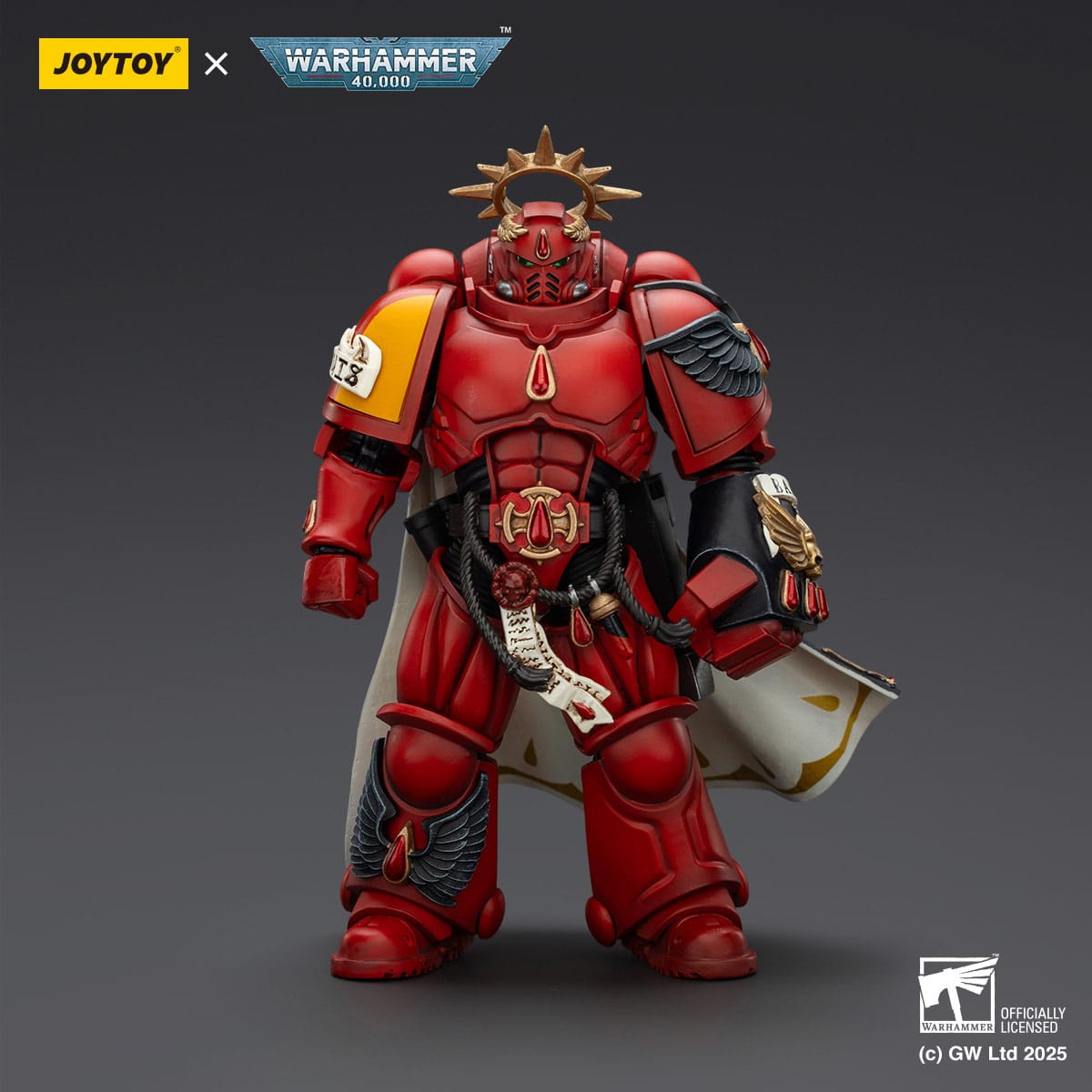 Warhammer 40k: Combat Patrol: Blood Angels: Captain with Inferno Pistol & Power Fist: Action Figure - Joy Toy Action Figure