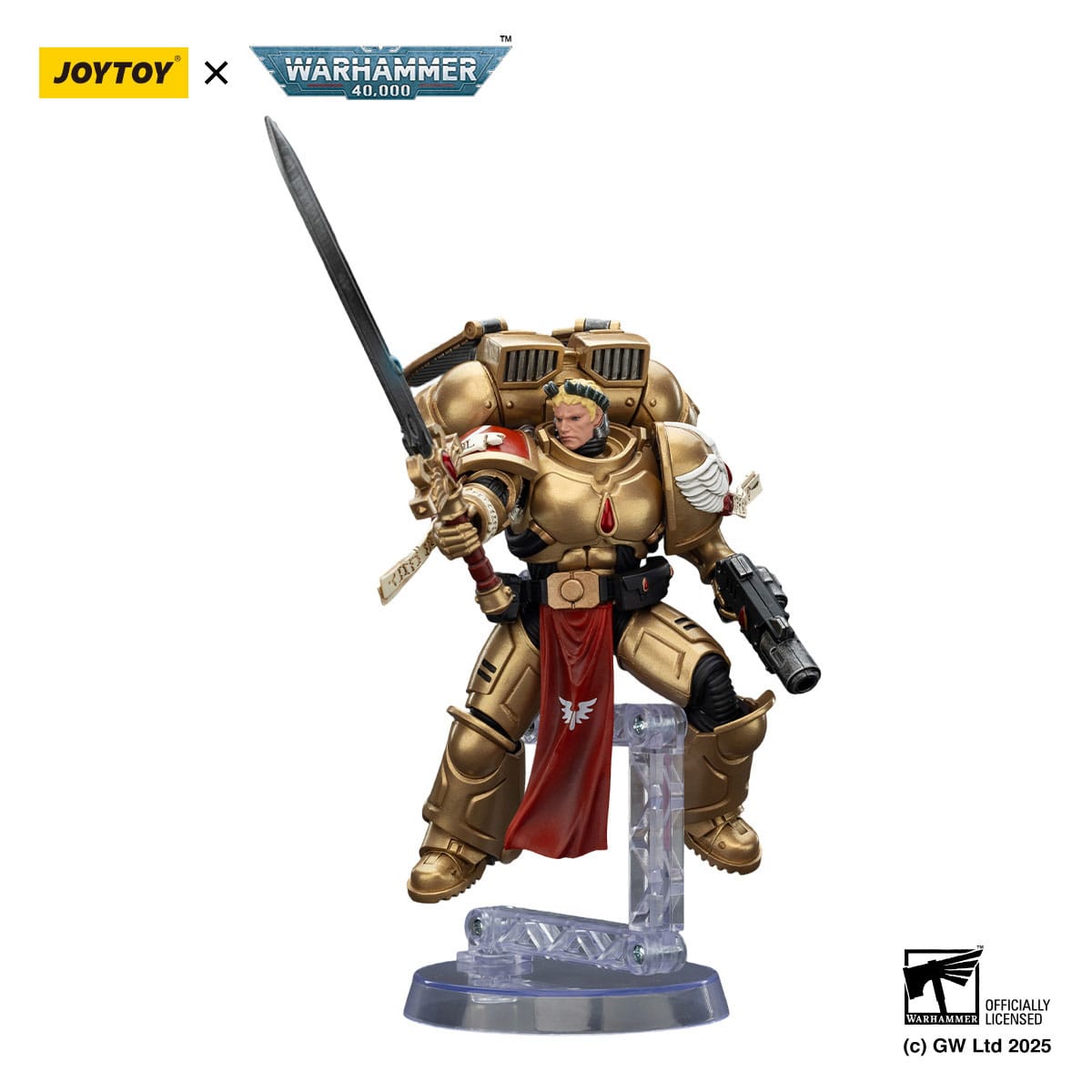 Warhammer 40k: Combat Patrol: Blood Angels: Sanguinary Guard 1 with Inferno Pistol and Encarmine Blade: Action Figure - Joy Toy Action Figure