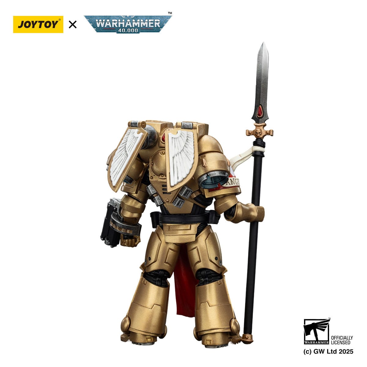 Warhammer 40k: Combat Patrol: Blood Angels: Sanguinary Guard 2 with Angelus Boltgun and Encarmine Spear: Action Figure - Joy Toy Action Figure