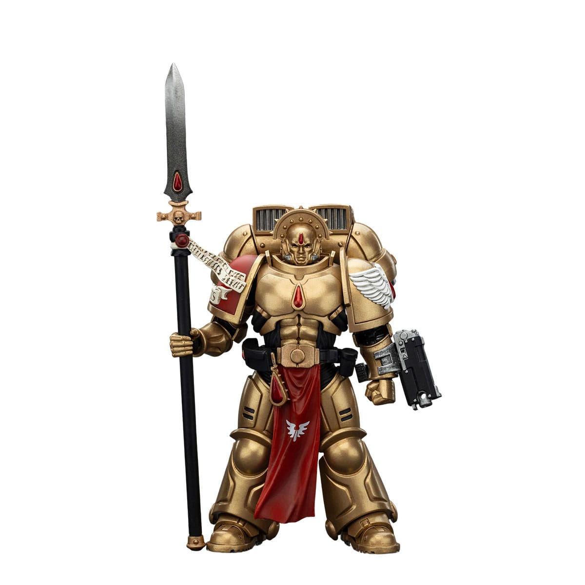 Warhammer 40k: Combat Patrol: Blood Angels: Sanguinary Guard 2 with Angelus Boltgun and Encarmine Spear: Action Figure - Joy Toy Action Figure
