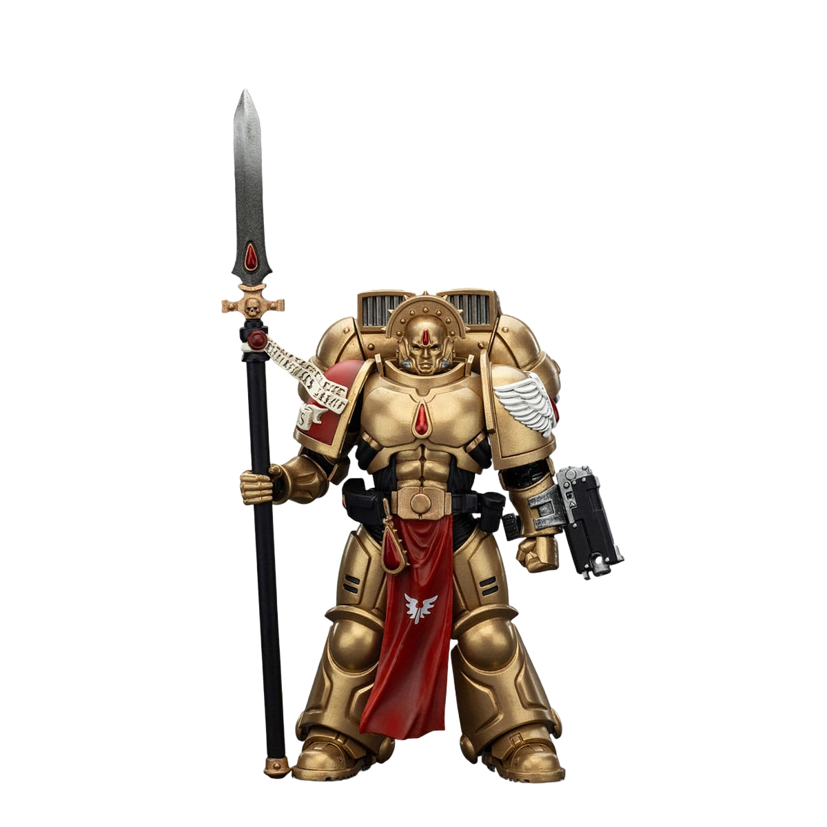 Warhammer 40k: Combat Patrol: Blood Angels: Sanguinary Guard 2 with Angelus Boltgun and Encarmine Spear: Action Figure - Joy Toy Action Figures