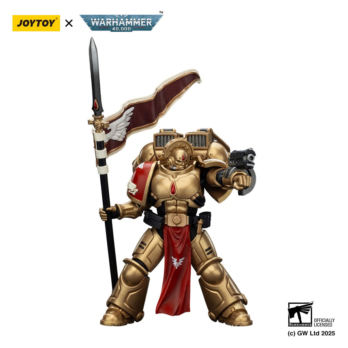 Warhammer 40k: Combat Patrol: Blood Angels: Sanguinary Guard 3 with Angelus Boltgun and Encarmine Spear: Action Figure - Joy Toy Action Figure