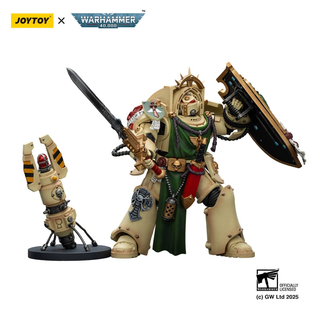 Warhammer 40k: Dark Angels: Deathwing Knight 1 with Power Sword, Storm Shield, and Teleport Homer: Action Figure - Joy Toy Action Figure