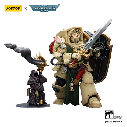 Warhammer 40k: Dark Angels Deathwing Knight 2 with Power Sword, Storm Shield, and Watcher in the Dark: Action Figure - Joy Toy Action Figure