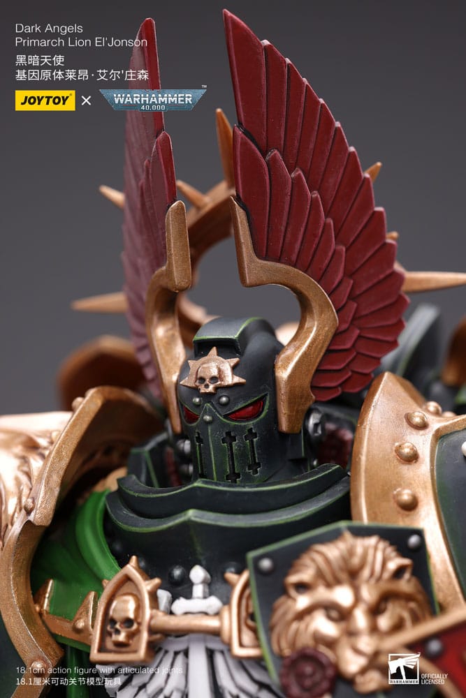 Warhammer 40k: Dark Angels: Primarch Lion El'Jonson: Action Figure (Reissue) - Joy Toy Action Figures