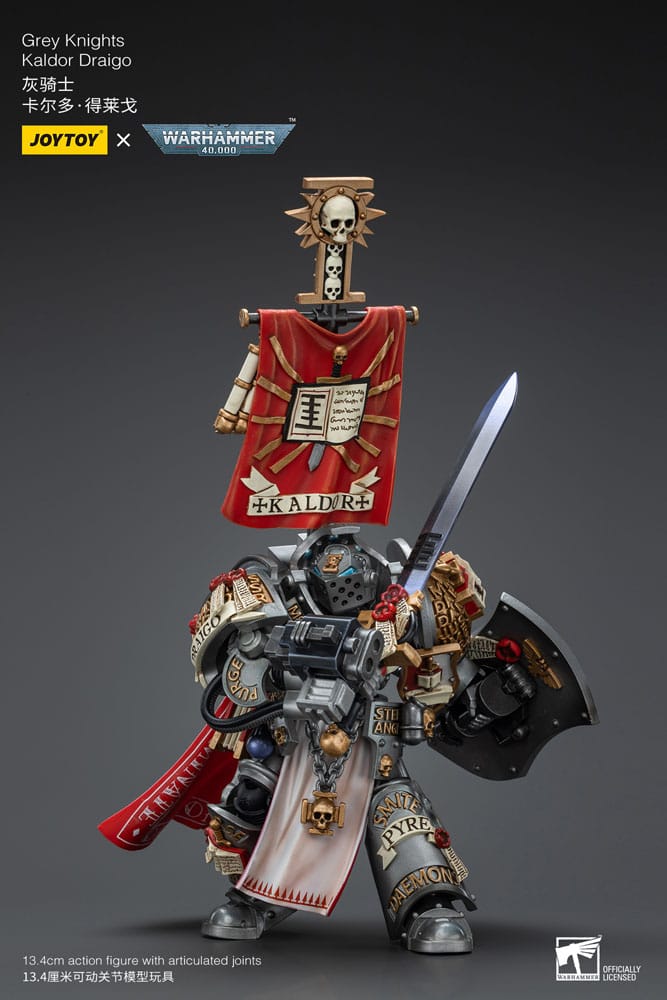 Warhammer 40k: Grey Knights: Kaldor Draigo (Reissue): Action Figure - Joy Toy Action Figures