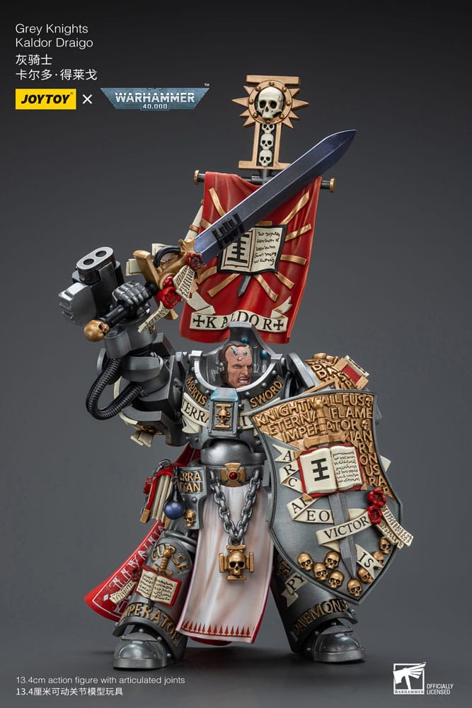 Warhammer 40k: Grey Knights: Kaldor Draigo (Reissue): Action Figure - Joy Toy Action Figures