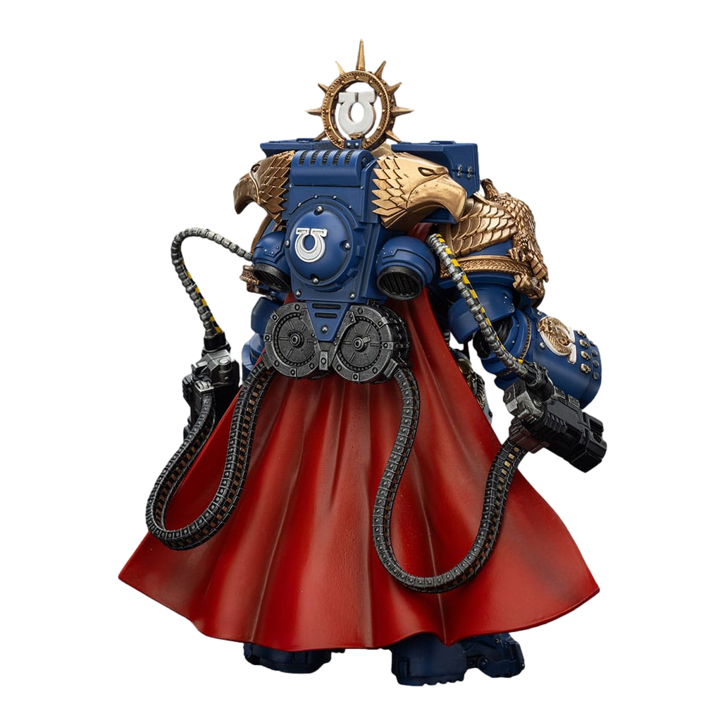 Warhammer 40k: Space Marine 2: Ultramarines: Marneus Calgar: Chapter Master with MKX Gravis Armour and Gauntlets of Ultramar: Action Figure - Joy Toy Action Figure