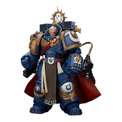 Warhammer 40k: Space Marine 2: Ultramarines: Marneus Calgar: Chapter Master with MKX Gravis Armour and Gauntlets of Ultramar: Action Figure - Joy Toy Action Figure