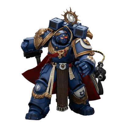 Warhammer 40k: Space Marine 2: Ultramarines: Marneus Calgar: Chapter Master with MKX Gravis Armour and Gauntlets of Ultramar: Action Figure - Joy Toy Action Figures