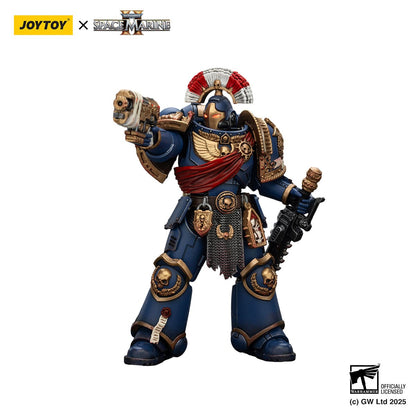 Warhammer 40k: Space Marine 2: Ultramarines: Secundus Armor with Artificer Bolt Rifle, Chainsword and Bolt Pistol: Action Figure - Joy Toy Action Figures