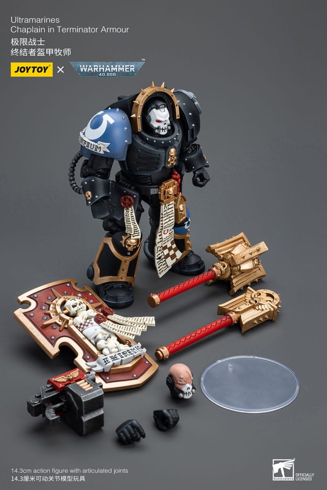 Warhammer 40k: Ultramarines: Chaplain in Terminator Armour: Action Figure - Joy Toy Action Figures